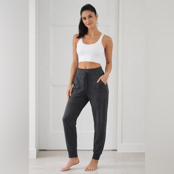 Lole Pants - Lolë Charcoal Grey Athletic Joggers Drawstring Soft Stretch Size Small